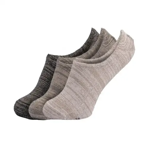 3Pk Mens Non Terry No Show Liner
