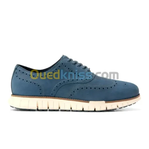 Zerogrand Remastered Wingtip Oxford Big Dipper Nubuck   Ch Natural   Ivory