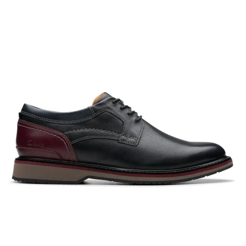Monahan Plain Black Leather