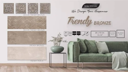 Faïence 25/75 Trendy (Verde, Bronze, Nero)