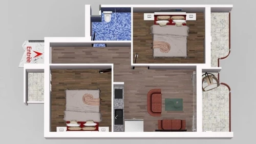 Vente Appartement F3 Tizi Ouzou Azeffoun