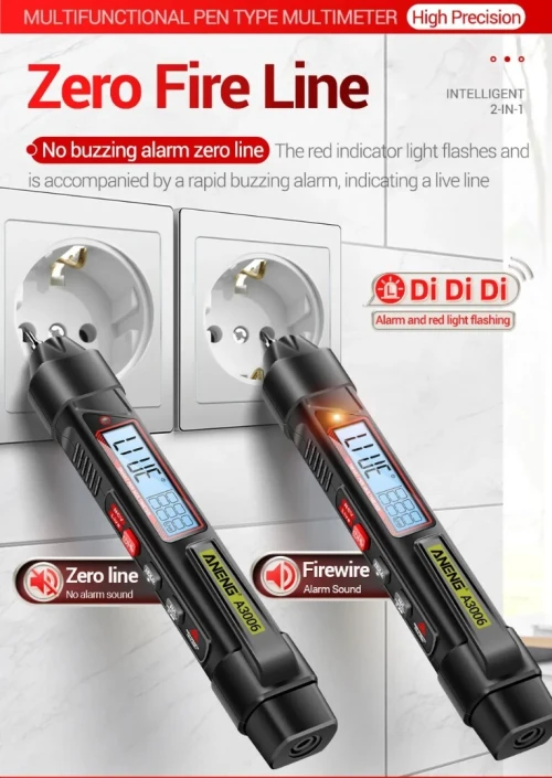 ANENG A3006 Mini stylo Type multimètre numérique professionnel 4000 points AC/DC tension Ohm Diode capacité Hz mètre outil