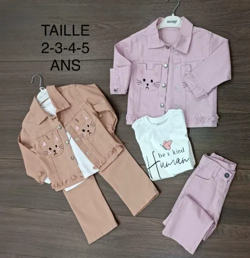 Ensemble enfant fille et garçon