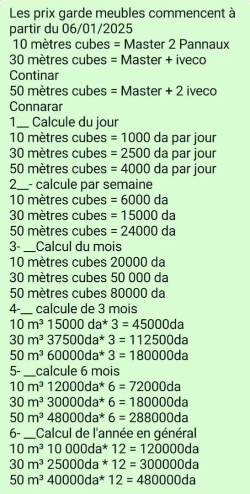 Déménagement Transport Alger 