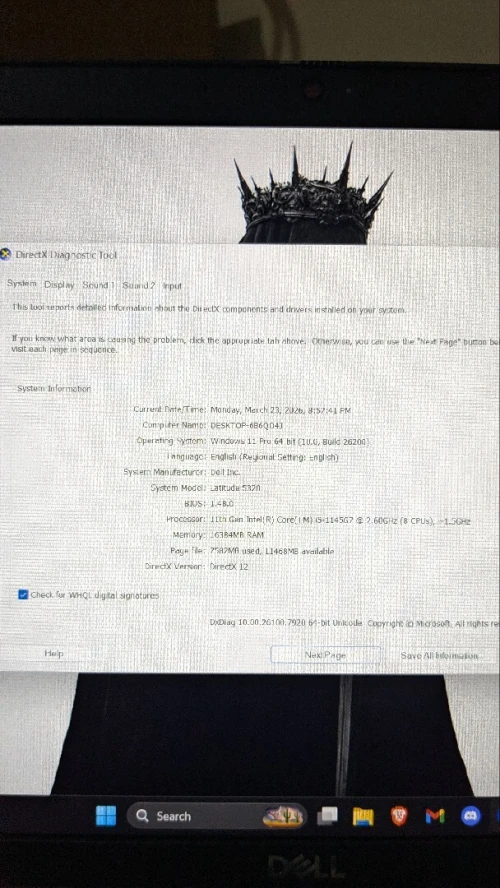 Dell latitude 5320 i5 11th
