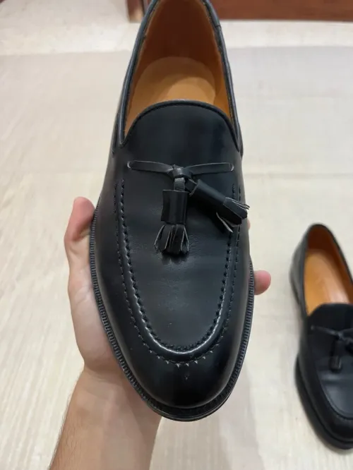 Mocassins homme Orcade cuir veau noir 
