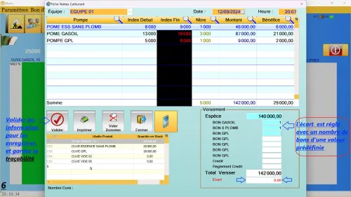 LOGICIEL POUR GESTION D'UNE STATION SERVICE 