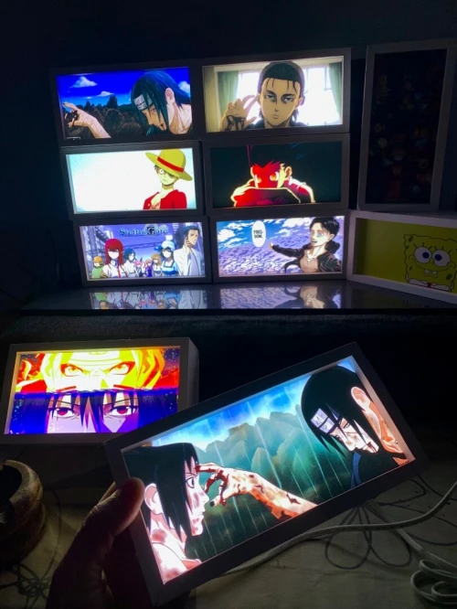 cadre en backlight anime pour decoration