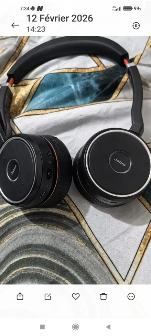 سماعة Jabra Evolve 75 SE أصلية بحالة ممتازة