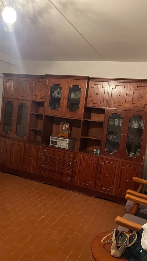 Bibliothèque bois massif