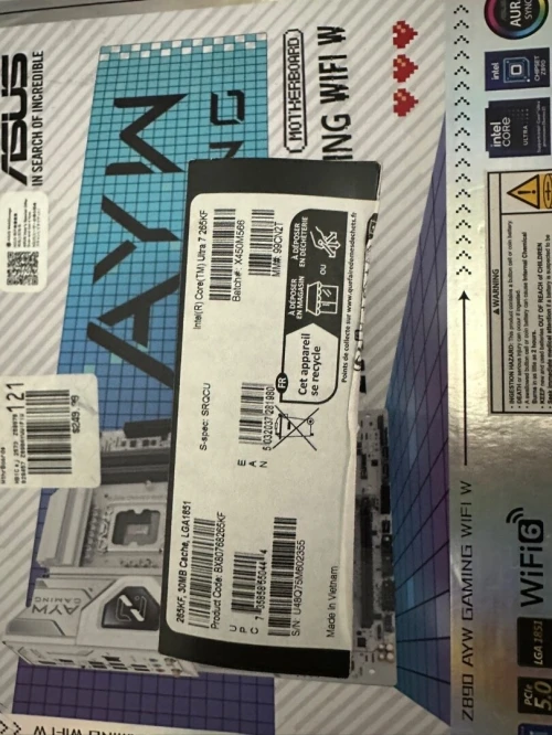 Processeur intel ULTRA 7 & carte, mère Asus Z890