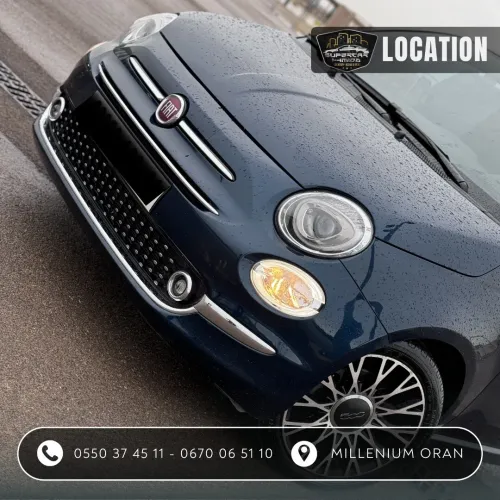  FIAT 500 BOITE MANUELLE DISPONIBLE EN LOCATION SUPERCAR HMIDA 