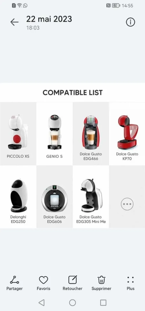 Adaptateur pour machine dolce gusto