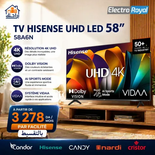 TV HISENSE UHD LED 58 /A6N SERIE