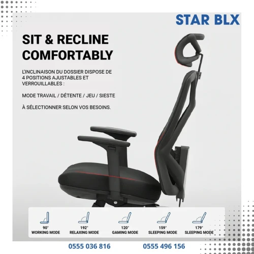 CHAISE ERGONOMIQUE B31