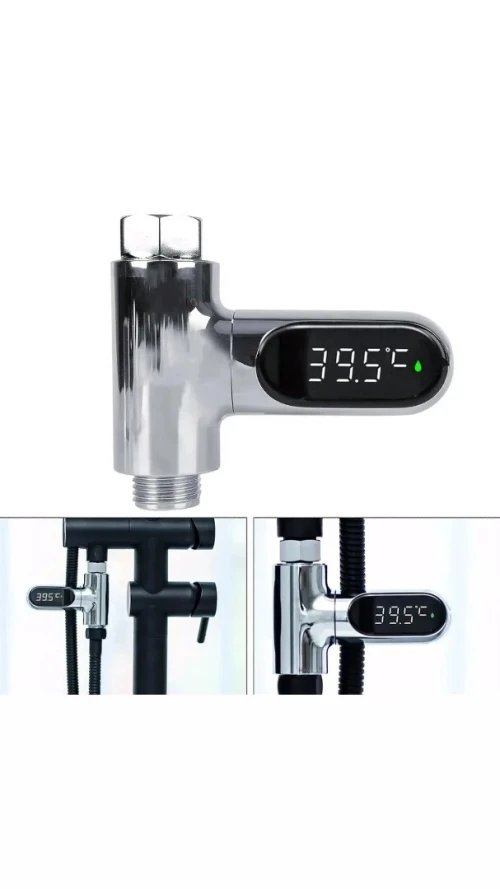 Moniteur de Température avec  Affichage LED de l'eau de douche, Salle de Bain ou Cuisine/Robinets.