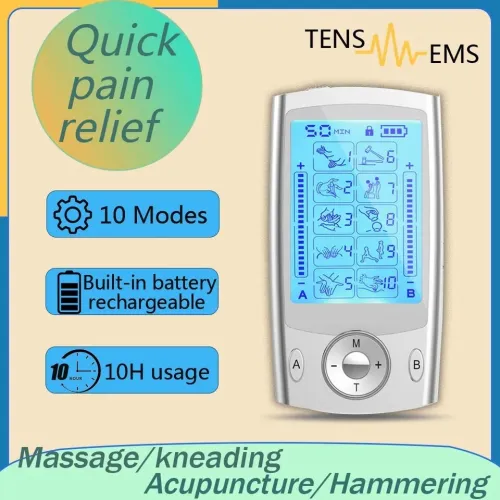 Stimulateur Musculaire TENS électrique 10 modes de Massage complet du corps 