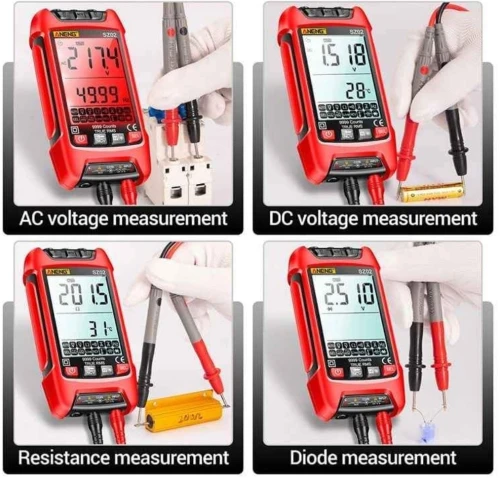 Multimètre Numérique Intelligent Portable Multifonctionnel de Haute Précision pour Électricien.