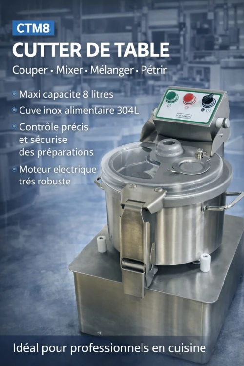 Cutter de table (couper,mixer,mélanger,pétrir) n'import quel aliment