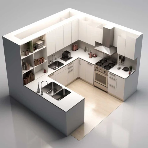Cuisine moderne équipée High Gloss