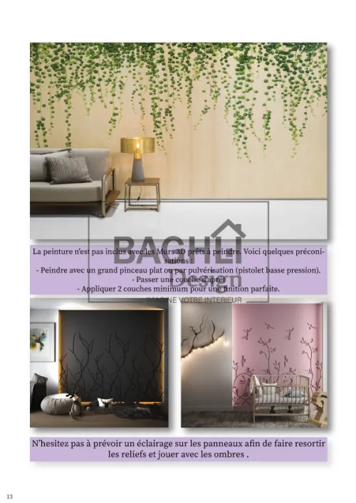 Exclusiviter unique a nos client revêtement decoratifs 3D