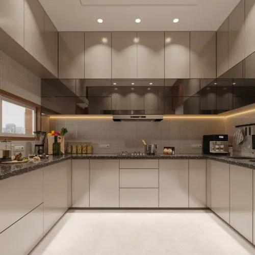 Cuisine moderne équipée High Gloss