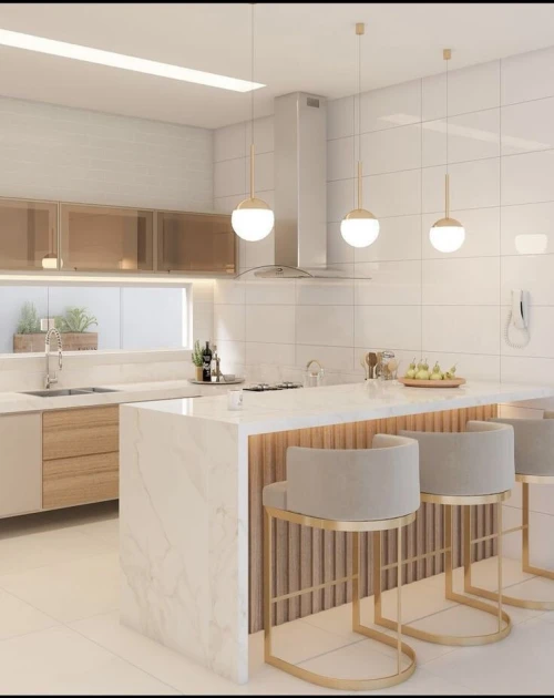 Cuisine moderne équipée High Gloss