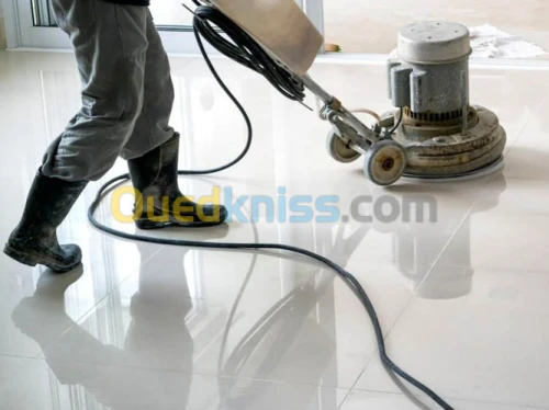 Service de ponçage carrelage & lustrage société de nettoyage & vitrage pour particulier & entreprise