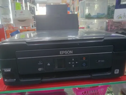 طابعة EPSON XP-322 (3 في 1) بحالة ممتازة - واي فاي وطباعة اقتصادية