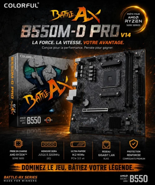 CARTE MÈRE COLORFUL B550M-D PRO V14 / AM4
