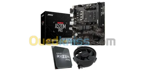  BUNDLE CARTE MERE MSI A520M-A PRO + CPU RYZEN 5 5650G