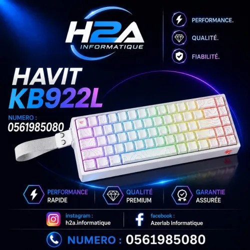 HAVIT KB922L / Clavier Compact RGB