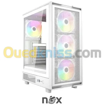 BOITIER NOX APEX FLOW WHITE ARGB