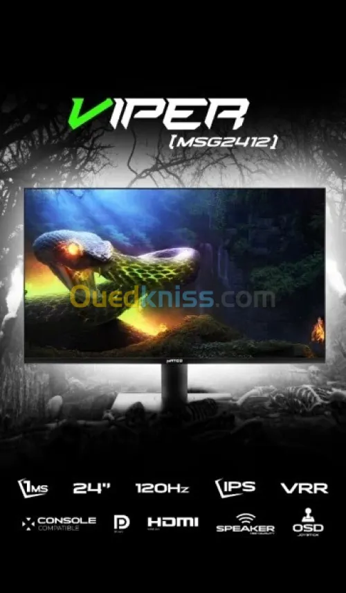 ECRAN MATOS VIPER MSG2412 24" 120Hz IPS