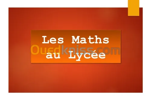 Cours de Maths