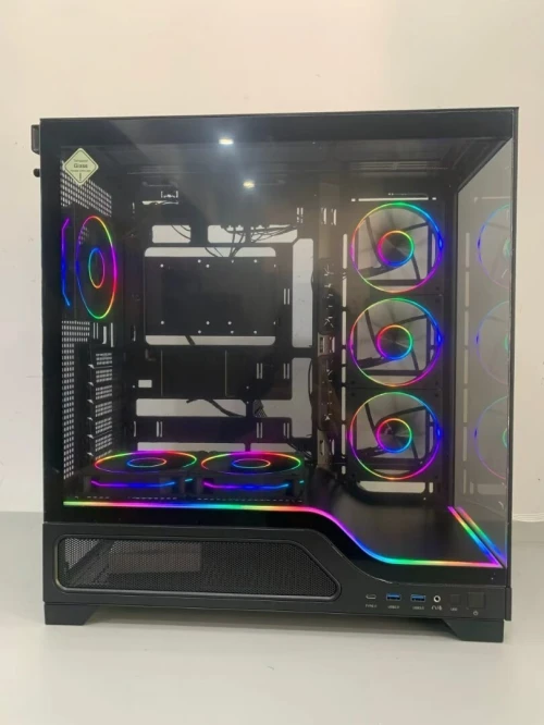 Boitier NEONIX - CRYSTAL NOIR 4 FAN ARGB HUB ARGB A