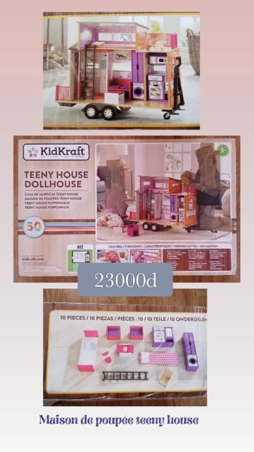 Maison poupée en bois