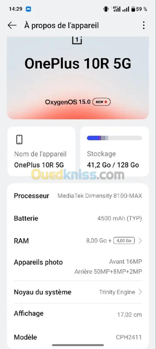 Ace Oneplus 10R 5G
