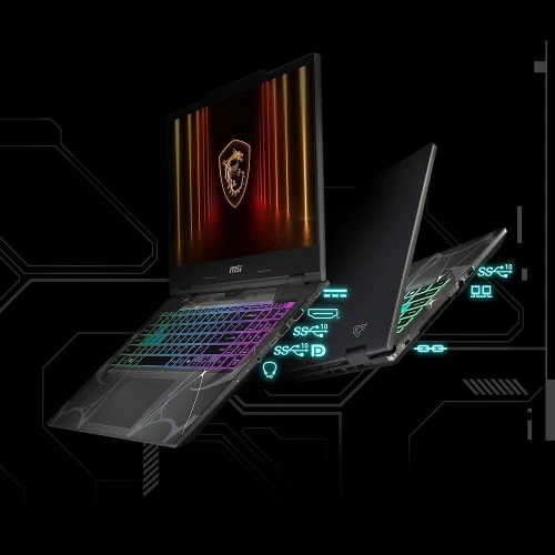 LAPTOP MSI CYBORG 15 CORE 7 240H 16GB RAM 1TB SSD RTX 5060 8GB VRAM ECRAN 15.6" FHD 144Hz NEUF