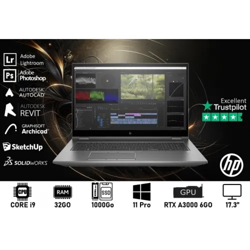 Hp Zbook Fury 17 G8 cpu i9 11950H 64gb ram 512ssd