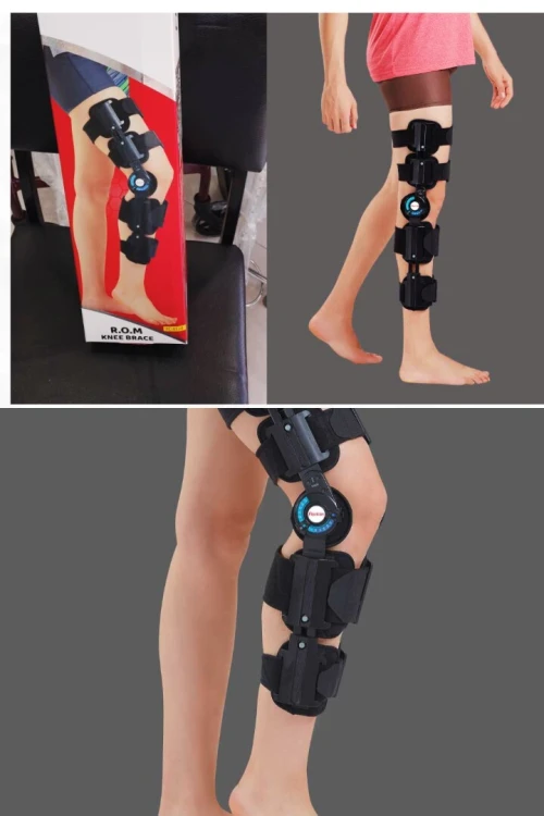 Attelle de genou articulée avec limitation de flexion / extension