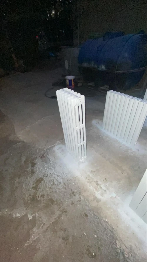 Rénovation radiateur en fonte et chaudière sol