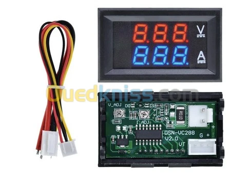 100V 10A Voltmètre Ampèremètre Bleu + LED rouge Amp