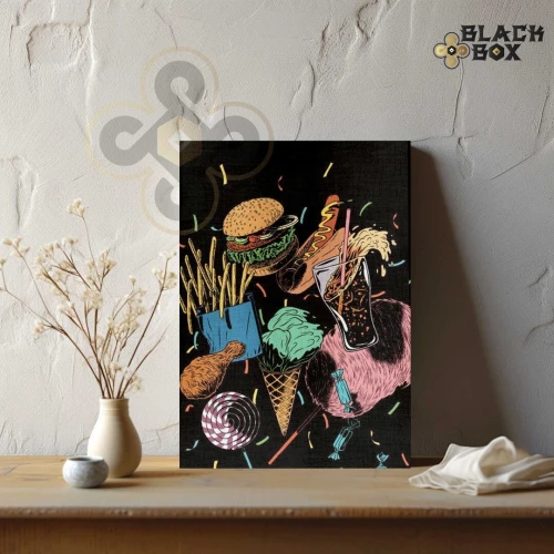 Tableaux fast food et restaurant ,decoration modern