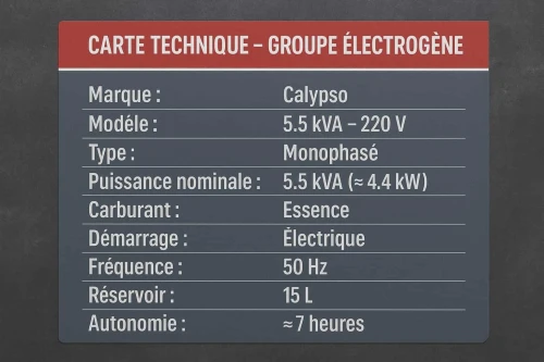 groupes électrogènes 