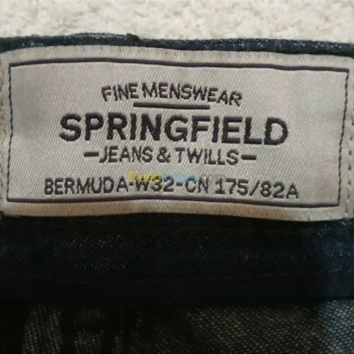 Bermuda homme original marque "springfield" taille 42