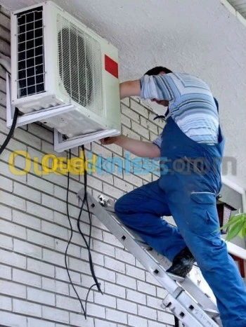 réparation charge gaz et montage climatiseur 