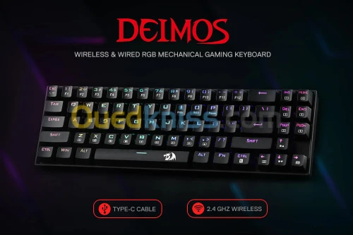 CLAVIER REDRAGON DEIMOS K599 KRS RGB - WIRELESS