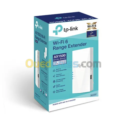 Répéteur Wi-Fi6AX1500 TP-Link-RE500X