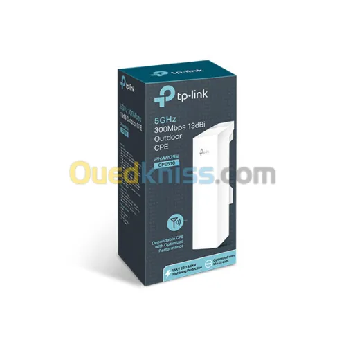 Point d'Accès TP-Link CPE510  WLAN Extérieur Wi-Fi 5 GHz 300 Mbps 13 dBi